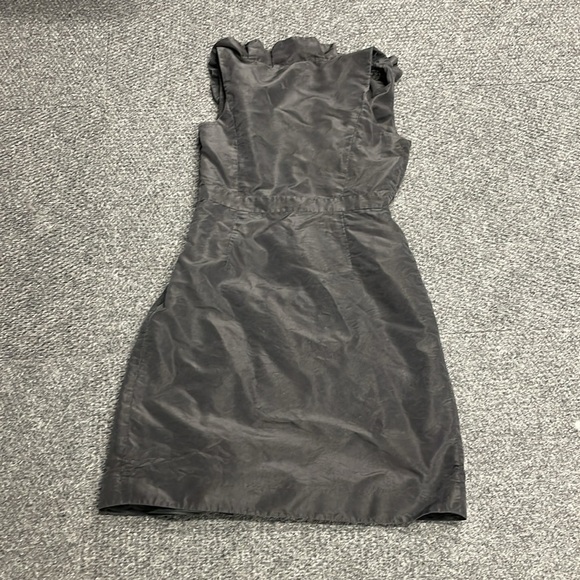 J Crew Womens Silk Ruffle Dress Cocktail Size 2 Petite Formal Wedding Prom Fancy - Picture 4 of 4